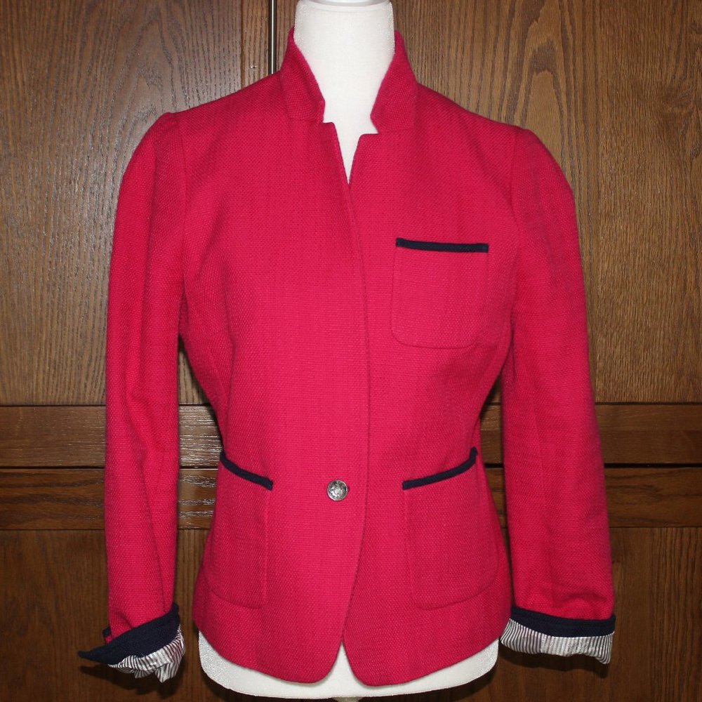 Banana Republic | Pink and Navy Blue Blazer Jacket